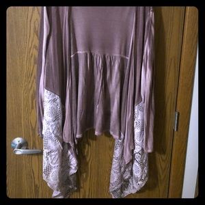 Mauve Lace Cardigan (Closet Cleanout)